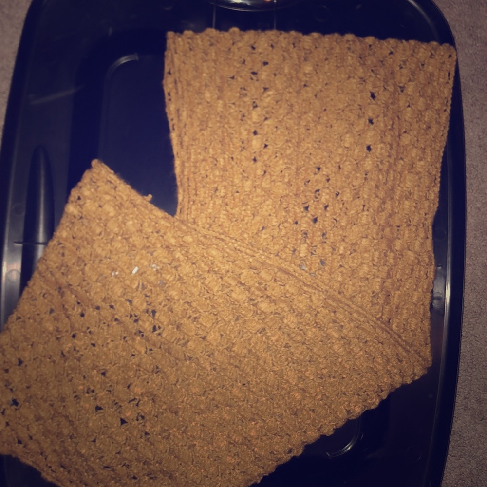 Tan infinity scarf